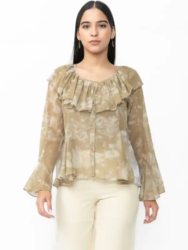 herlipto Essentia ChiffonGathered Blouse - メルカリ 