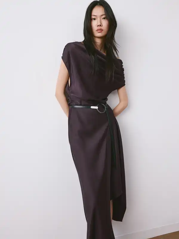 open lace back dress Halter Color Block Maxi Pleated Dress: Olive Multi Small