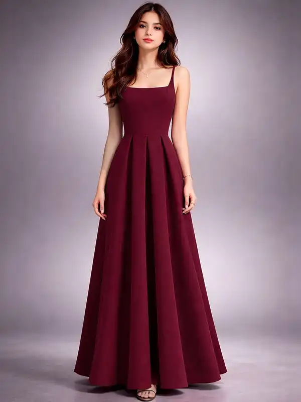 chinese dress ladies Beautiful Wine Red Georgette Embellished Indo Western Maxi Gown main image 0