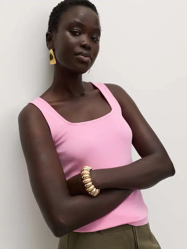 Shop Pink Tank Tops for Women Cute and Stylish Basics Online Myntra