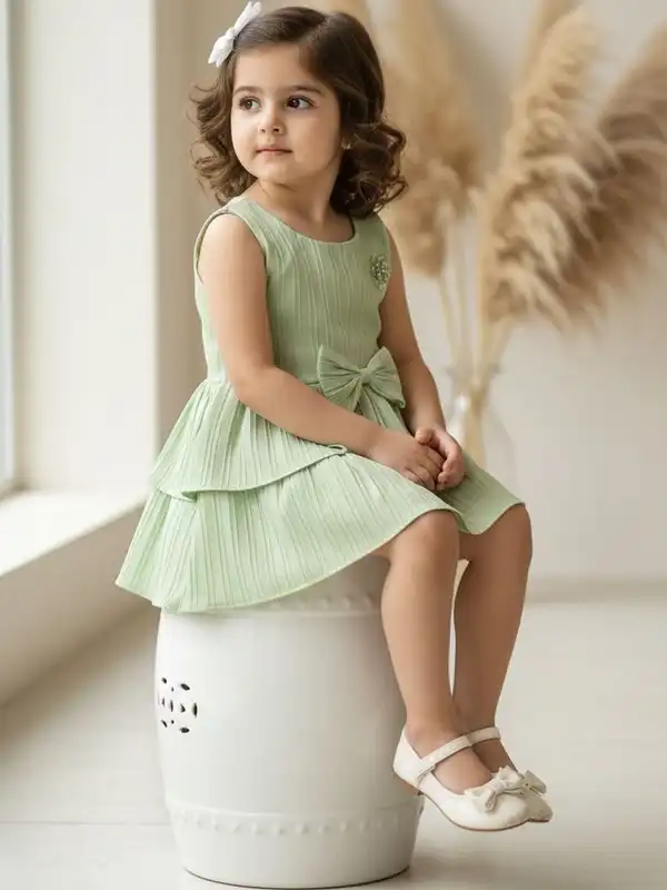 Green Girls Dresses - Buy Trendy Green Girls Dresses Online in India |  Myntra