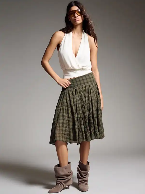 Women Checks Skirts - Buy Women Checks Skirts online in India