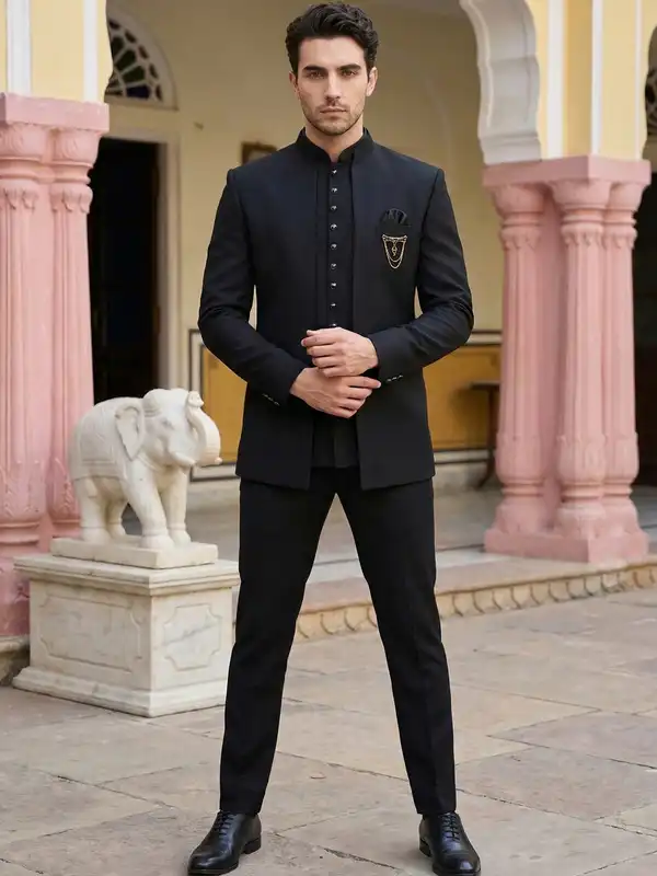 wedding dresses for men Indo Western Dress Man For Ring Ceremony Buy Stylish For Online In Size:M | Indigo ADYCE Elegant V-Neck Sequin Category:RED BRIDESMAID DRESSES Jodhpuri Simply provide your measurements