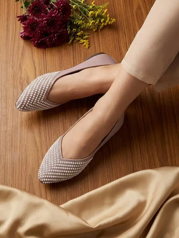 strapless open back dress Girls Lilac Ballet Flat Shoes main image 1