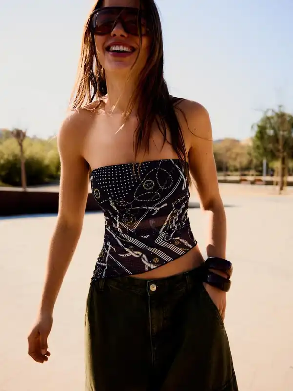 Black Tube Top - Buy Black Tube Top online in India