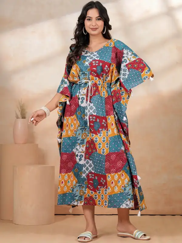 bohemian maxi dress online india Bhoomi | Maxi Dress | Onyx Black Floral - Boho Relaxed Fit Cotton Gauze