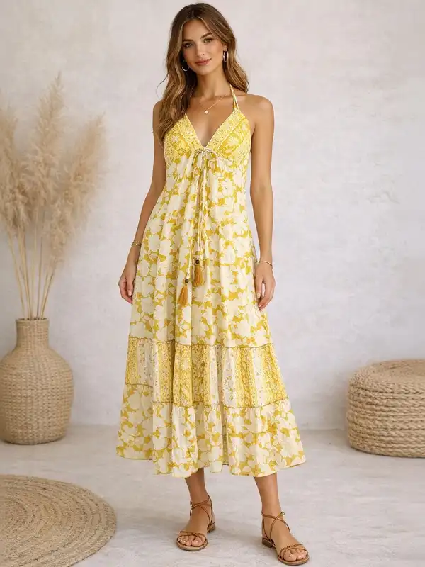 sachin and babi light blue dress Beautiful Woman Lady Spring Autumn Collection Glamor Model Business Office  Fashion Clothes Wear Casual Style Yellow Color Suit Stock Image