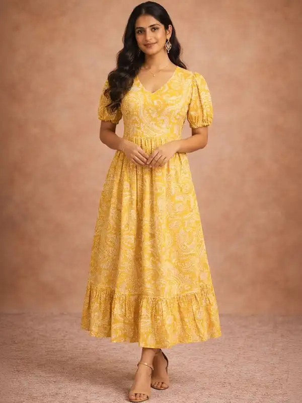 Yellow Dress Women - Buy Yellow Dress Women online in India