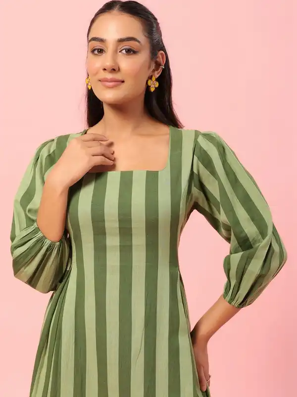 a line dress india Buy Blue Printed Silk A-Line Dress Online at Rs.1250