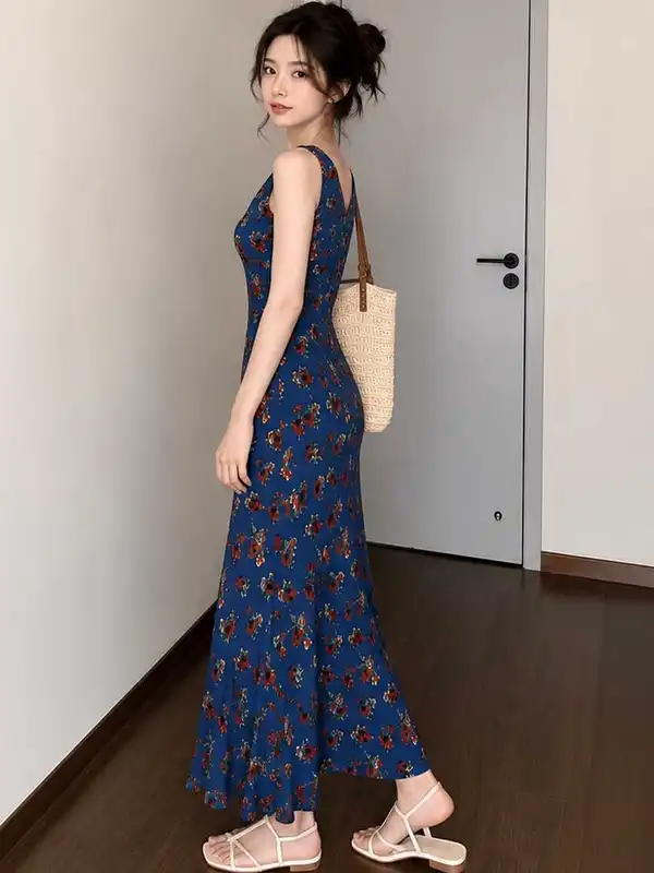 forever 21 blue floral maxi dress Summer Dresses Forever 21 Lace Floral Maxi Dress Blue Floral Maxi Dress  With Ruffled Sleeves On