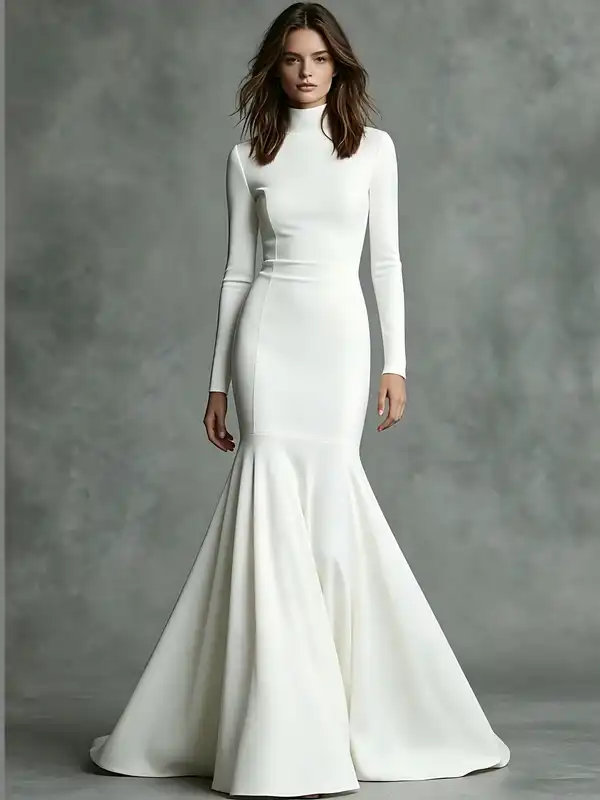 sachin and babi light blue dress 25 long-sleeve wedding dresses that are seriously chic