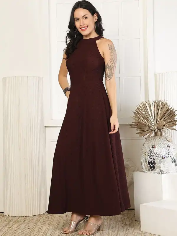 halter neck dress online india Dresses Yellow