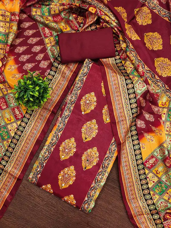 Buy Chiffon Dress Material Online in India | Myntra