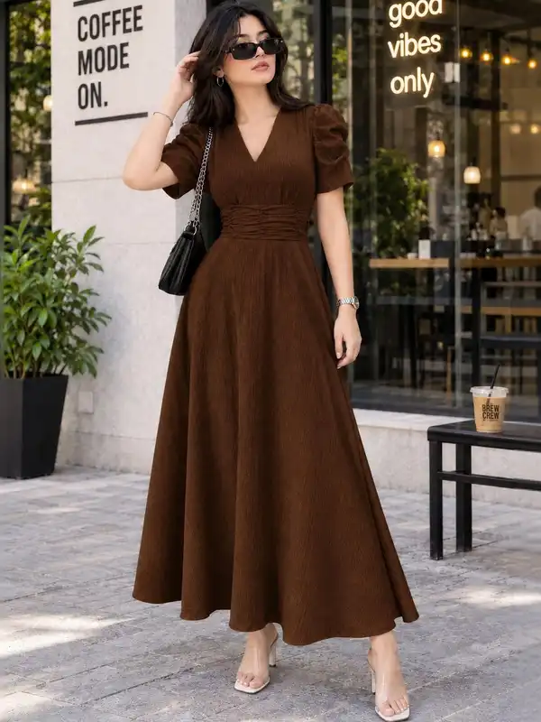 trendy brown dresses - Buy Brown Dresses Online in India This Delightful Days Ahead