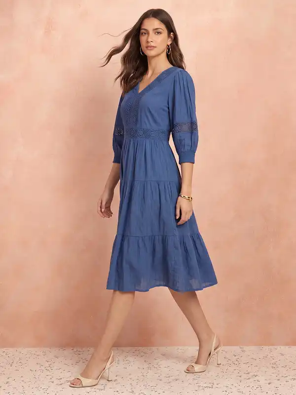 Blue Casual Dress