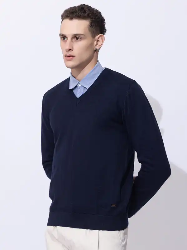 sweater for men formal dress Formal Wear Formal V Neck Sweater Men's V-Neck Sweater Vest Stylish  Corporate Uniforms And Career