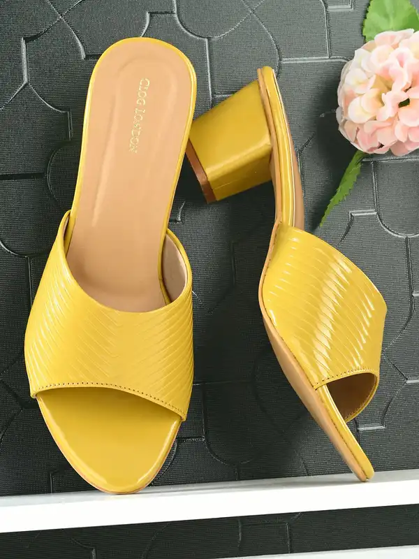 Yellow Women Heels Sandals - Buy Yellow Women Heels Sandals online