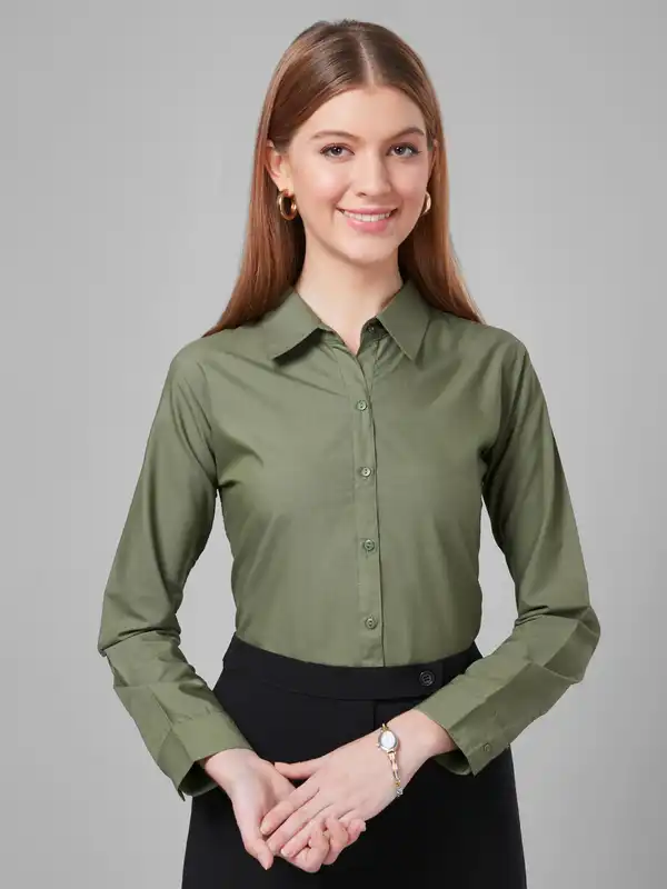 Olive Women Shirts - Buy Olive Women Shirts online in India