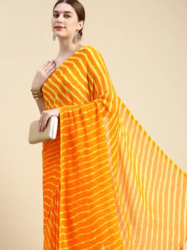 RANI SAAHIBA Dupatta In Chiffon Ricamato Per Donna – Beige Con Lavorazione Zari E Nappe – 2.25m X 0.95m - 3