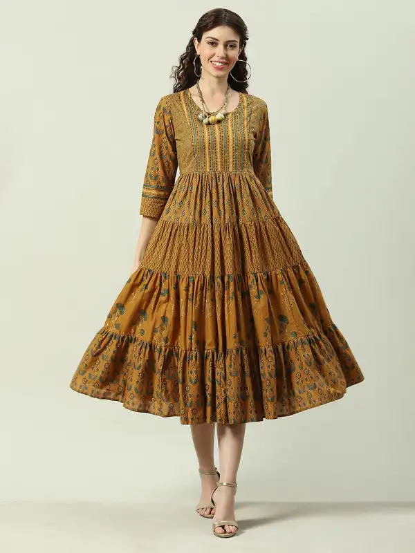 white christmas dresses Buy Beatnik A-line Dresses Yarn Dyed Woven Midi Fitted dresses Online for  Women