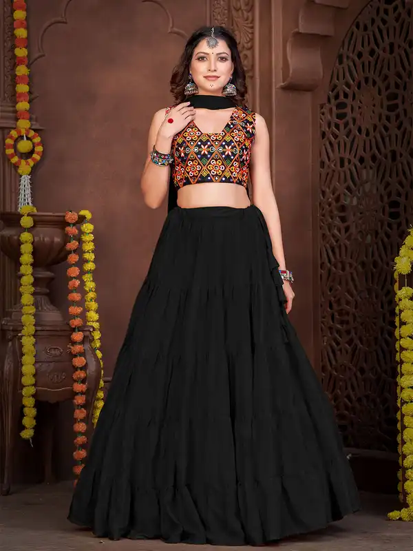 navratri dress for ladies online Navratri Kedia and Tulip Garba Dress L-(40)