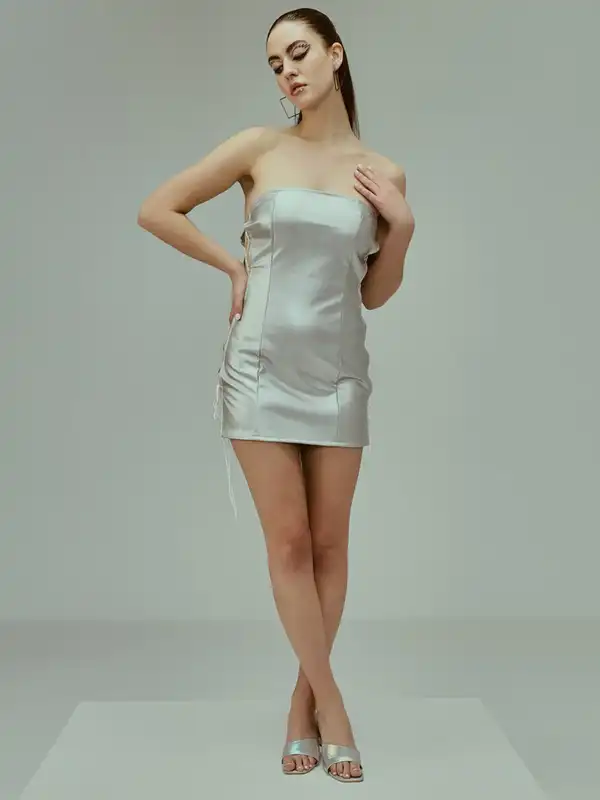 chinese dress ladies It's Your Night Cut-Out Leather Midi Dress – VICI