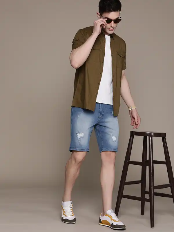 Damage Jeans Shorts - Buy Damage Jeans Shorts online in India