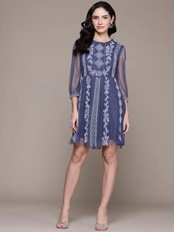 sachin and babi light blue dress Buy Red Linen, Viscose Sequins, Embroidery Saree Dress Set For Women by Ritu  Kumar Online at Aza Fashions