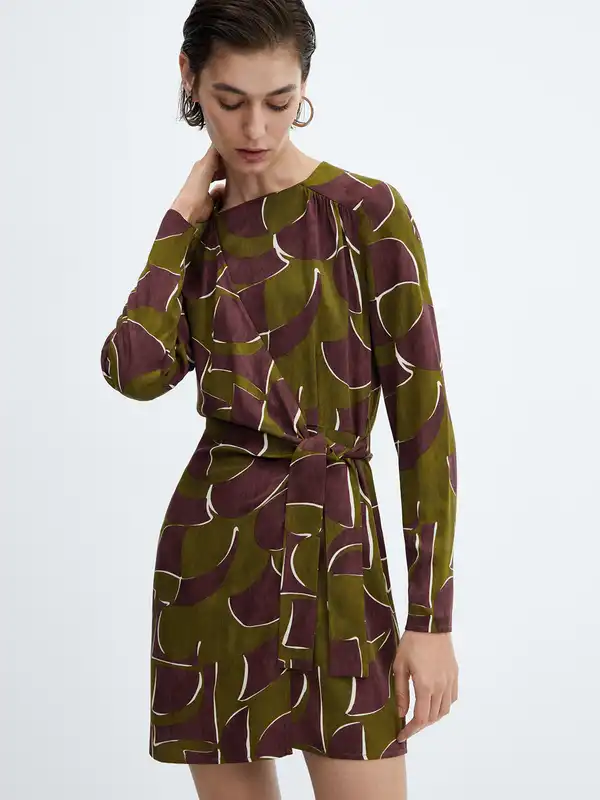 slim fit dress slacks 1960s 70s Hot Pink, Olive Green, Purple Watercolor Maxi Dress | Cottag main image 1