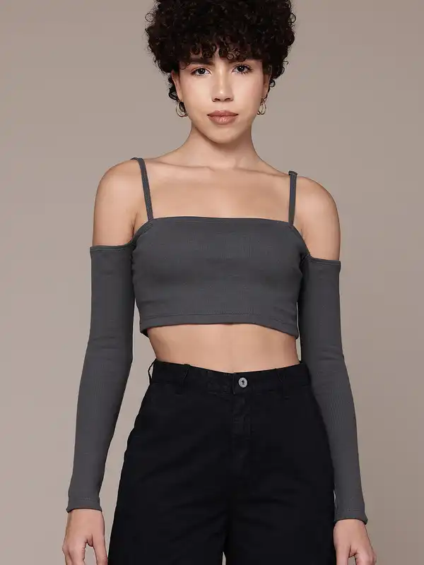 Knitted Crop Tops Women - Buy Knitted Crop Tops Women online in India