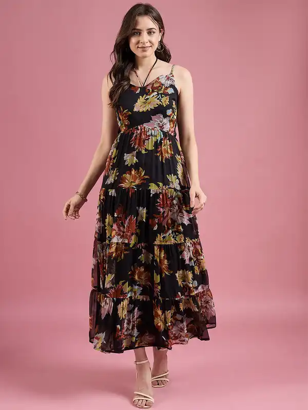 sachin and babi light blue dress Buy DressBerry Floral Print Fit & Flare Midi Dress - Dresses for Women  32385703 main image 1