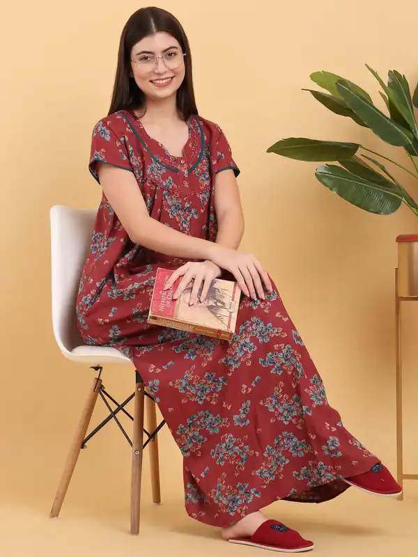 Night Maxi Nightdress - Buy Night Maxi Nightdress online in India