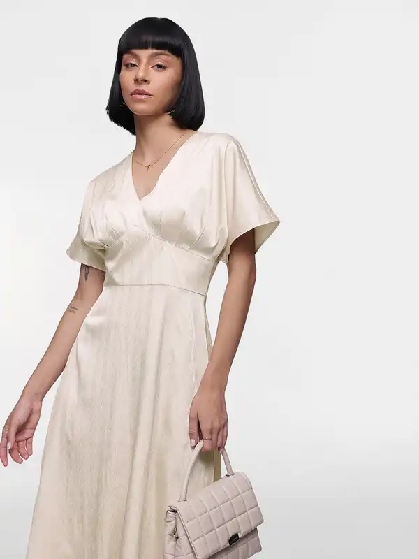 knee length dresses for ladies Trini Cotton Eyelet Maxi Dress