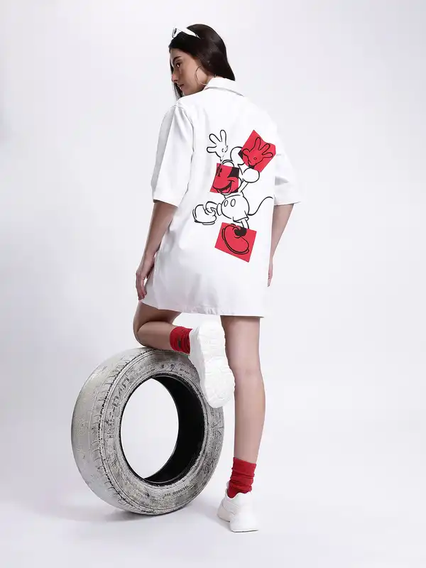 chinese dress ladies Minnie Mouse T-Shirt Dress  Cakeworthy