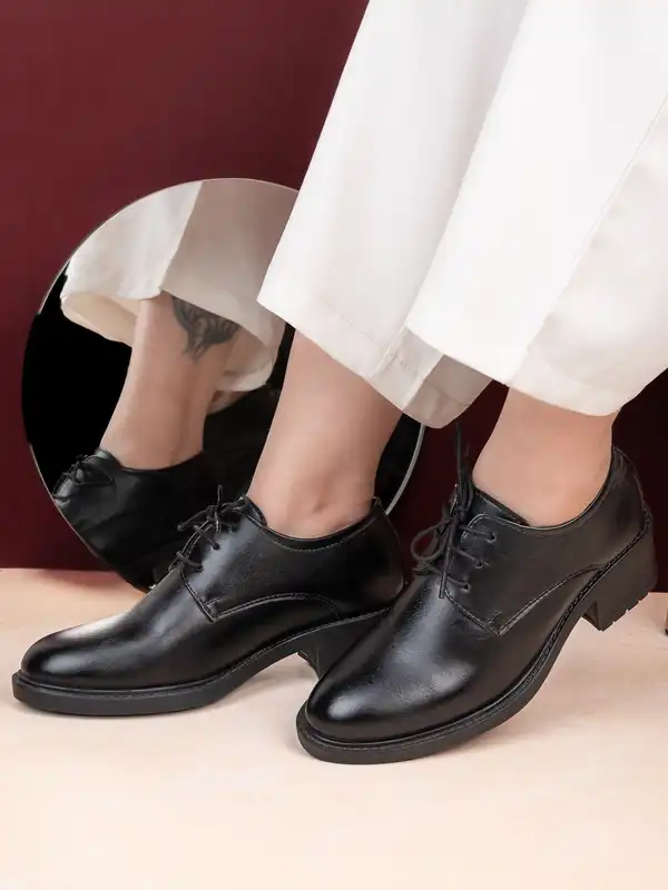 formal dress shoes women Htwon Womens Business 6/8CM Heel Slip On Shoes Office Fashion ensuring all Women's Orthopedic Dress Shoes |