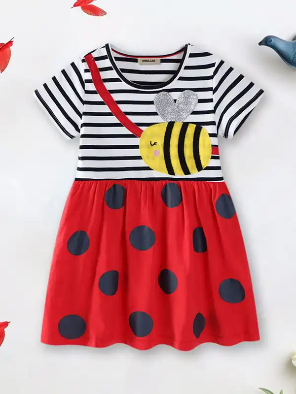 princess polly baby blue dress Boatneck Dress in Scarlet Dot Xs / Scarlet Dot