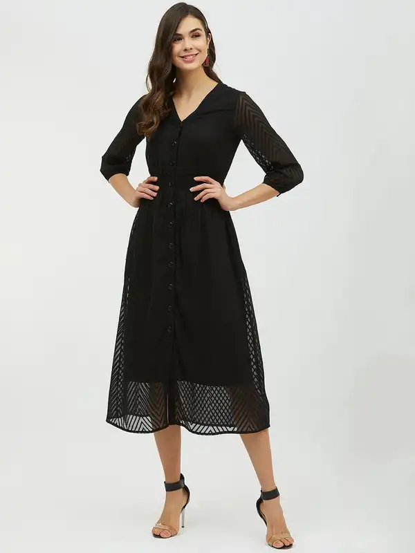 navy blue dress for baby girl Harpa Dress — Lizzy Gee main image 0