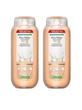 Mamaearth Set Of 2 Rice Water Moisturizing Body Wash - 275 ml Each