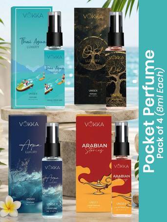 4Pcs Long Lasting EDP 8ml Each