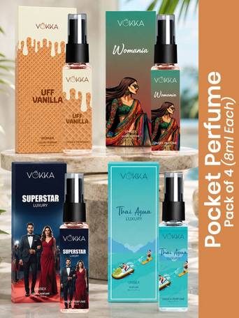 4Pcs Long Lasting EDP 8ml Each