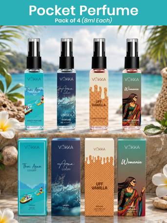 4Pcs Long Lasting EDP 8ml Each