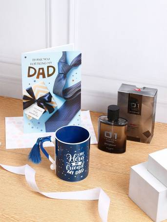 Men 3Pcs EDP Mug & Card