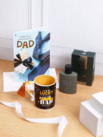 Men 3Pcs EDP Mug & Card