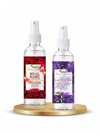 2Pcs Rose & Lavender EDP