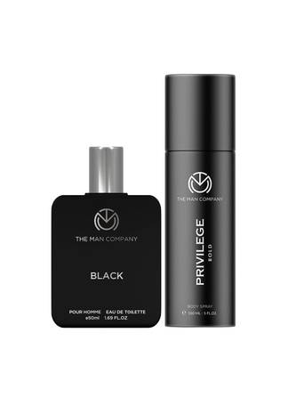 Men Set Of 2 Black Eau De Toilette & Privilege Bold Deodorant Spray