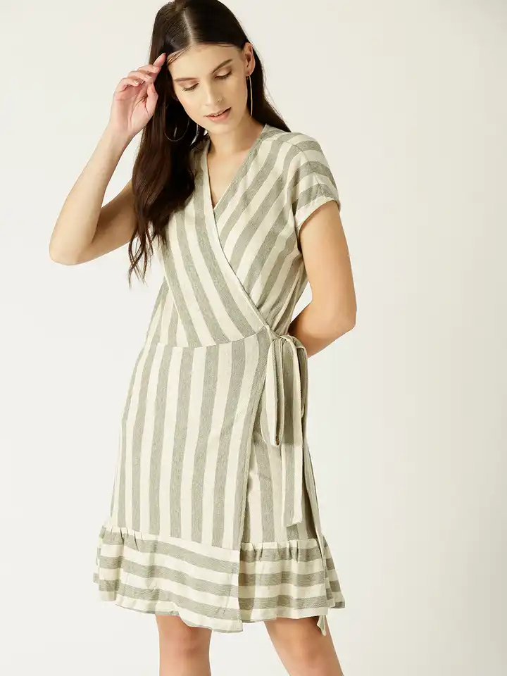 slim fit dress slacks Green Waves UPF50 Cap Sleeve Shift Dress main image 1