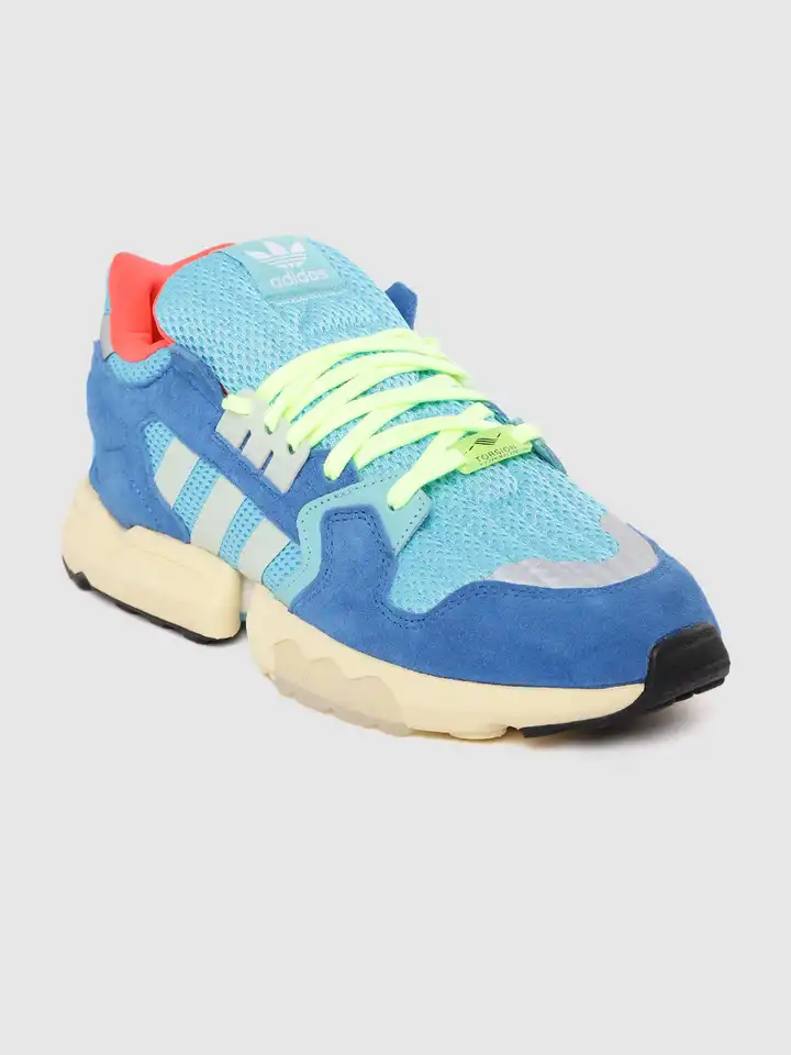 ♡ Buy ADIDAS Originals Men Blue ZX Torsion Colourblocked Sneakers
