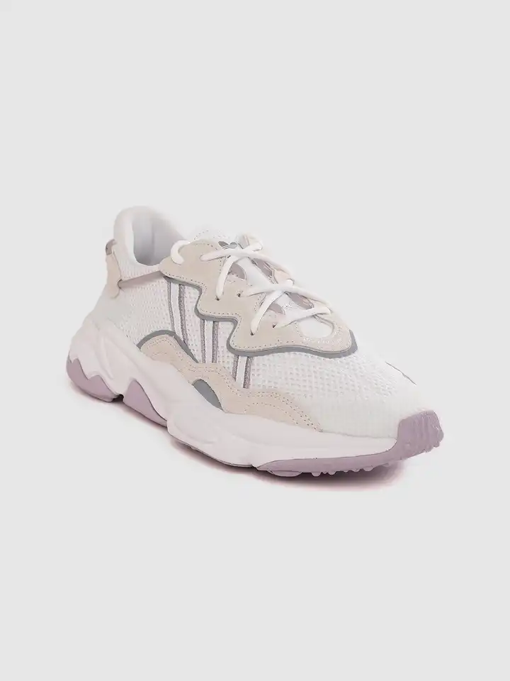 adidas gazelle silver green womens Shop Beige Womens Ozweego Lace Up Sneakers – Shoebacca main image 1