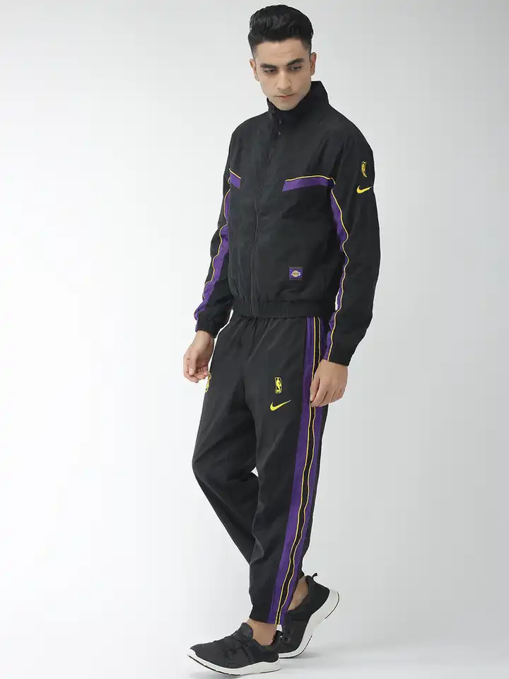 lakers tracksuit black