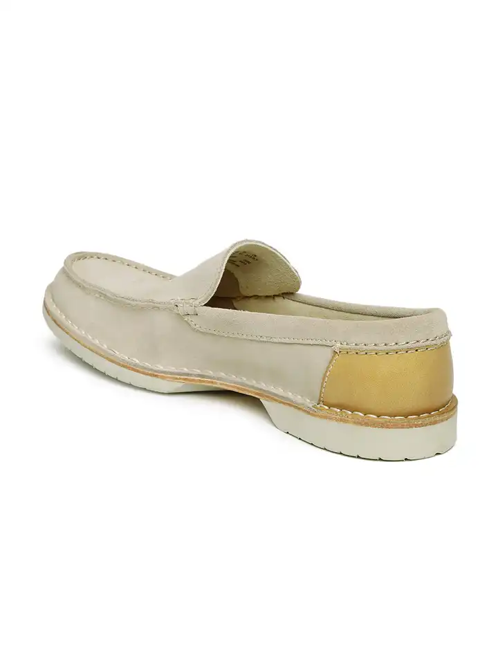 Buy Clarks Men Beige Suede Loafers - Casual Shoes for Men  display picture 1
